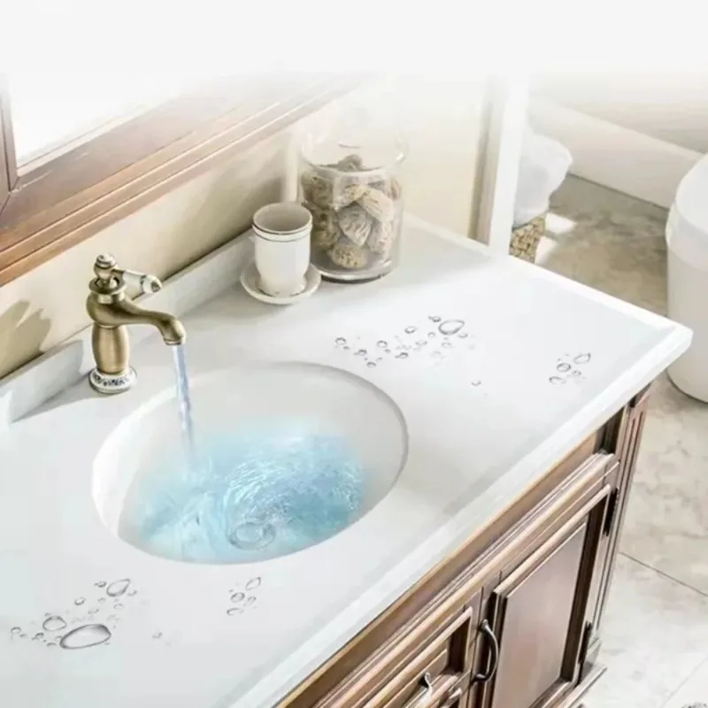 Küche Silikon Wasser Halte Streifen Selbst-klebe Dichtung Halte Streifen Trennung Dusche Wasser Stopper Streifen Werkzeug 1/2/3/4/5m