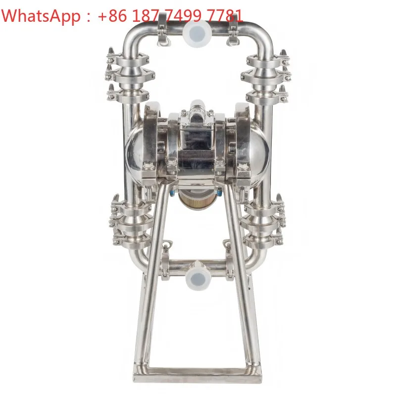 1 Inch Sanitary Mirror Polished Stainless Steel Diaphragm Pump High Purity Pharmaceutical Liquid Transfer Pump
