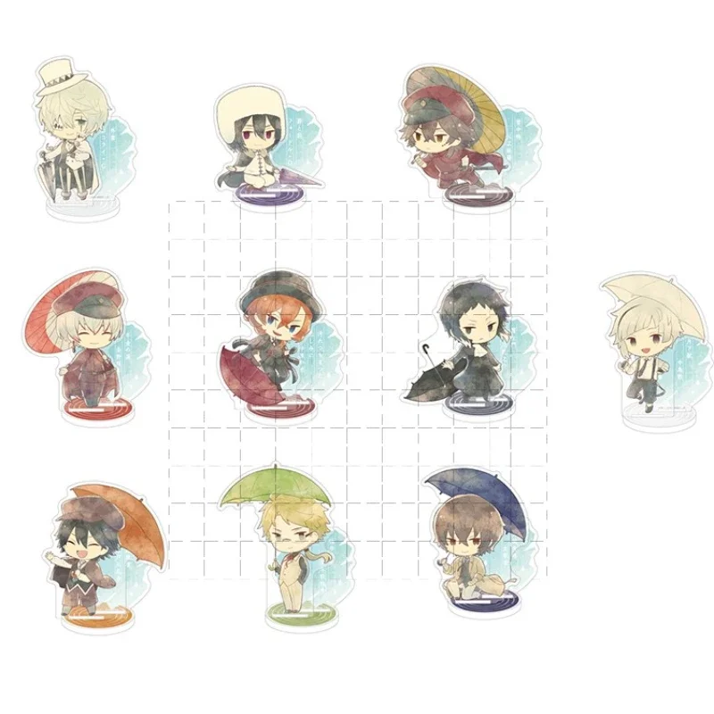 

Game Fukuzawa Yukichi Dazai Osamu Nakajima Atsushi Acrylic Stand Doll Anime Mini Figure Model Plate Cosplay Toy for Gift