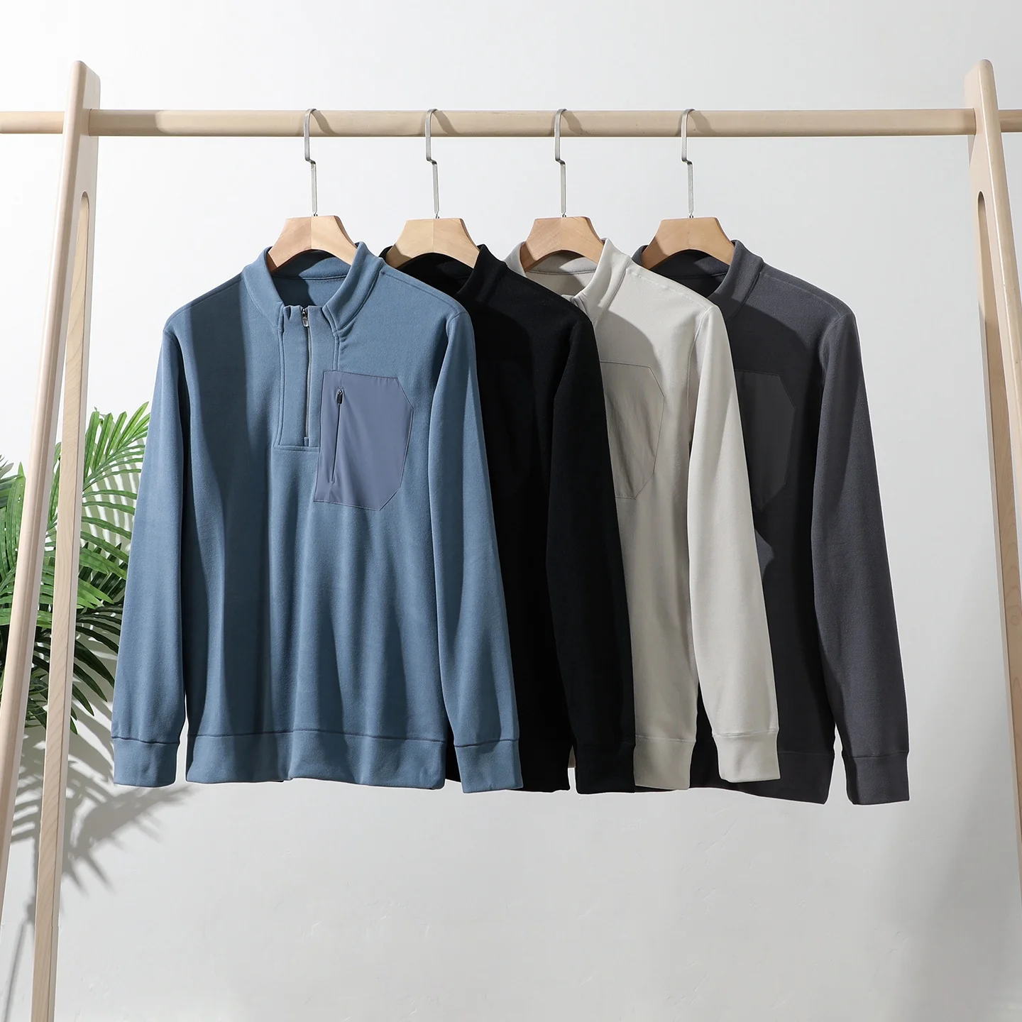 

Ультракомфортная двусторонняя толстовка на молнии с капюшоном для мужчин, осенне-зимняя, сохраняющая тепло, бренд Trade King