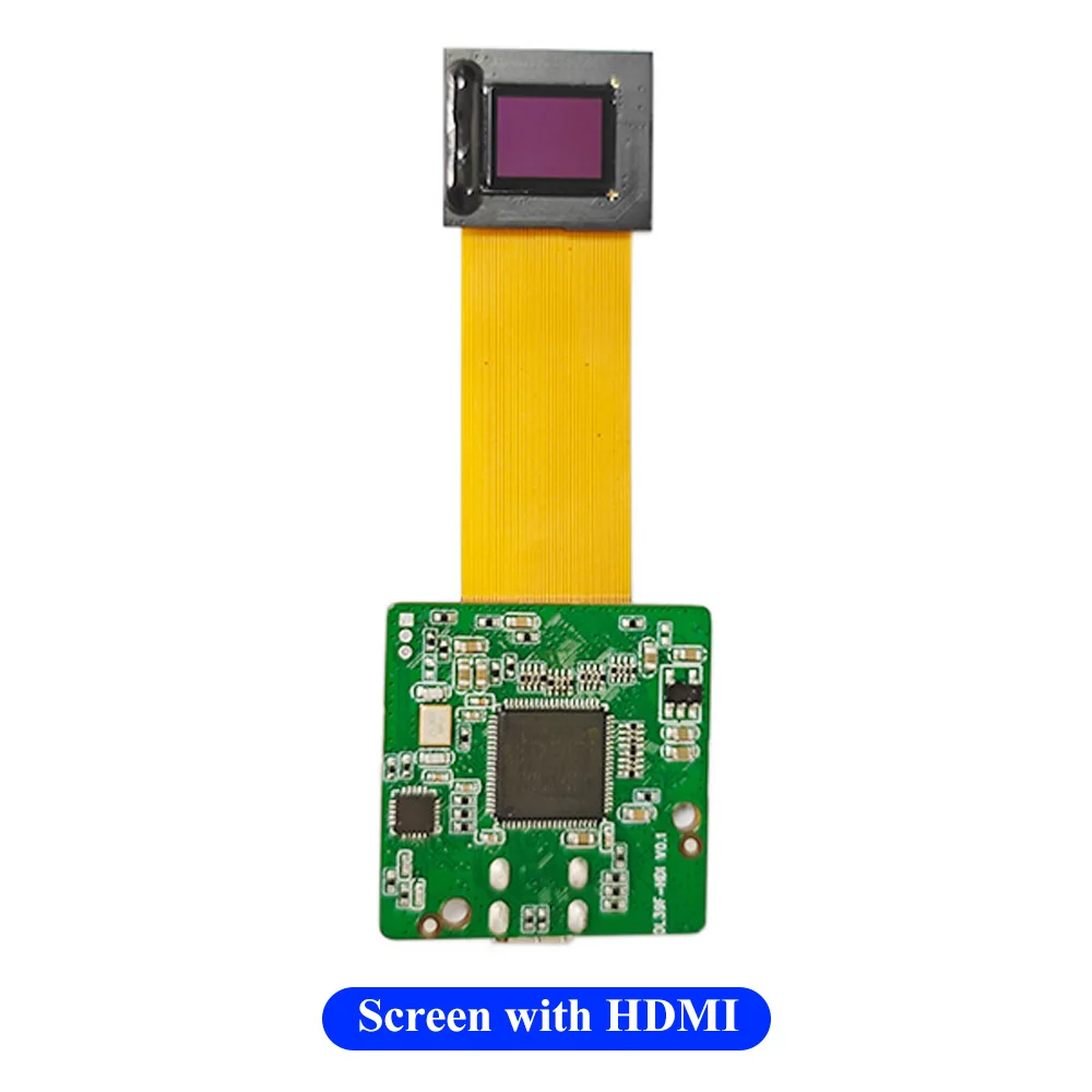 

0.39 Inch OLED Display Viewfinder 1024*768 Night Vision HDMI AV VGA Input EVF Monocular Microdisplay Module for Thermal Imaging