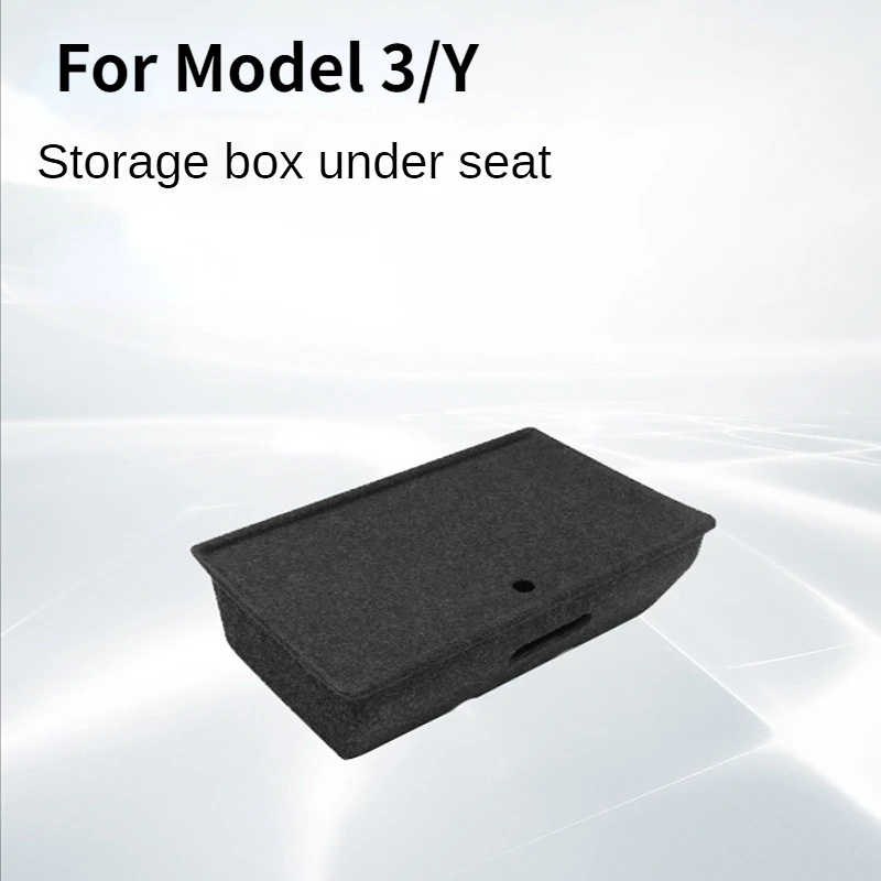 

For Tesla Model Y Under Seat Storage Box Accessories MY 2021 2023 New Car Garbage Bin High Capacity Organizer Case Drawer Holder