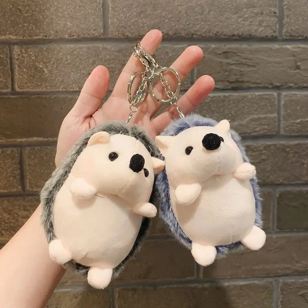 Hanging Ornament Hedgehog Pendent Cartoon Car Accessory Alloy Korean Style Key Chain Bag Pendant Car Key Ring Girls Key Chain