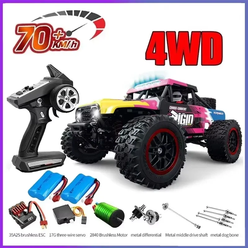

JJRC 8805 RC4x4car Brushless Motor 70KM/H High Speed Drifting Monster Truck 2.4G with LED Lights Adult Children Toy Gift VS SCY