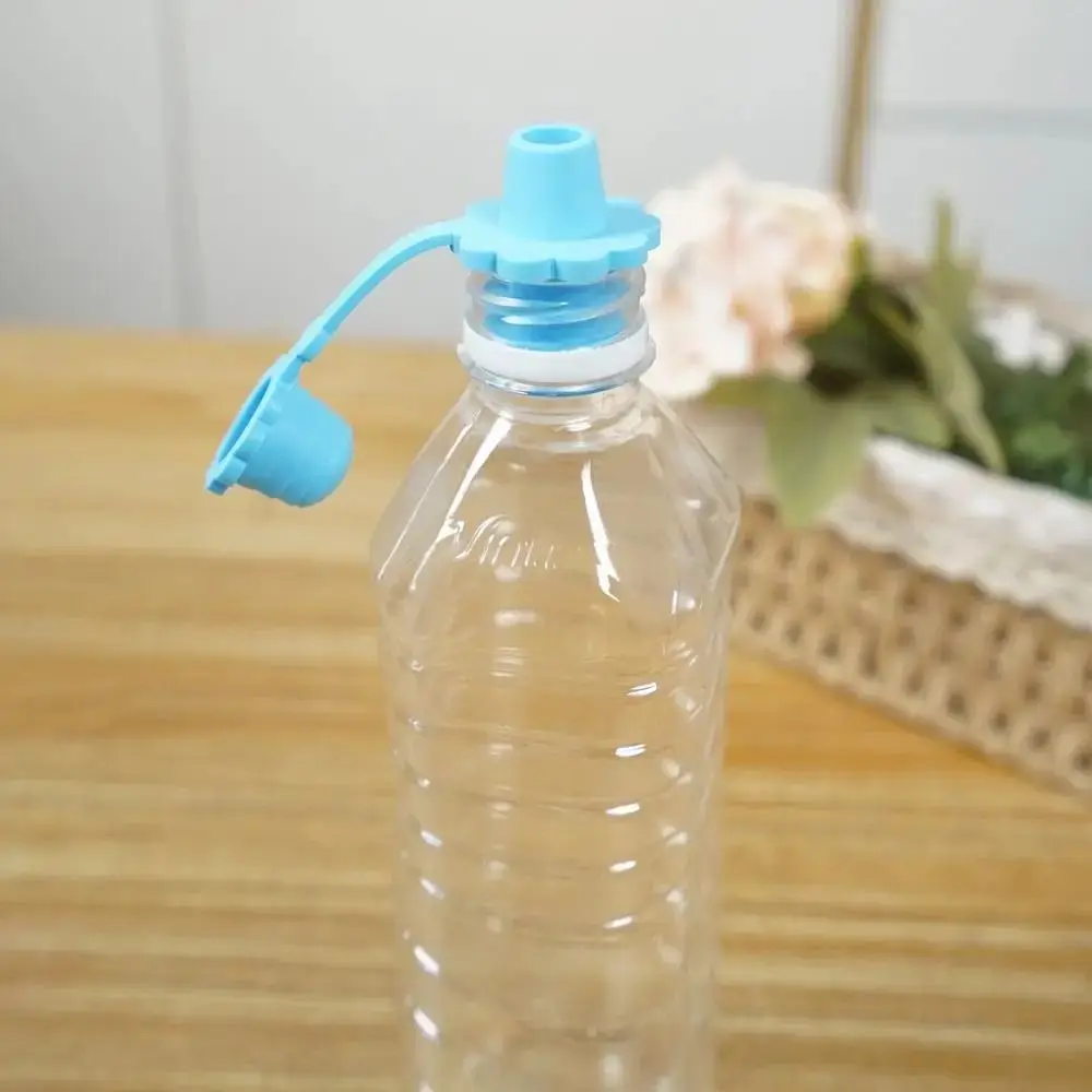 No Spill Silicone Bottle Top Spout Adapter Leak Proof Drinking Tube Flow Control Portable Bottle Replacement Lid Water Cup Tool