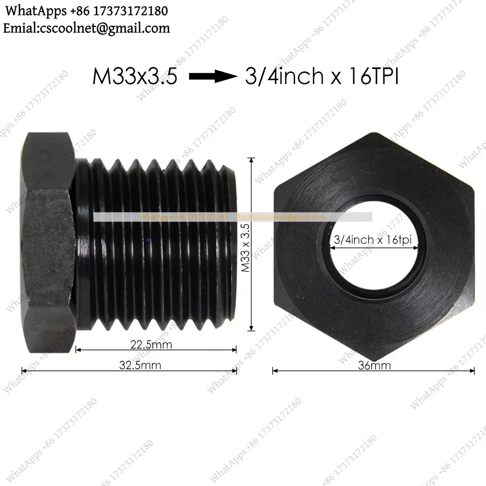 k06 Lathe Headstock Spindle Adapter Thread 1