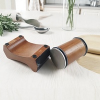 Rolling Knife Sharpener Magnetic Knife Holder Diamond Sharpening Stone Kit with 4 Degrees Angle Roller Kitchen Accessory