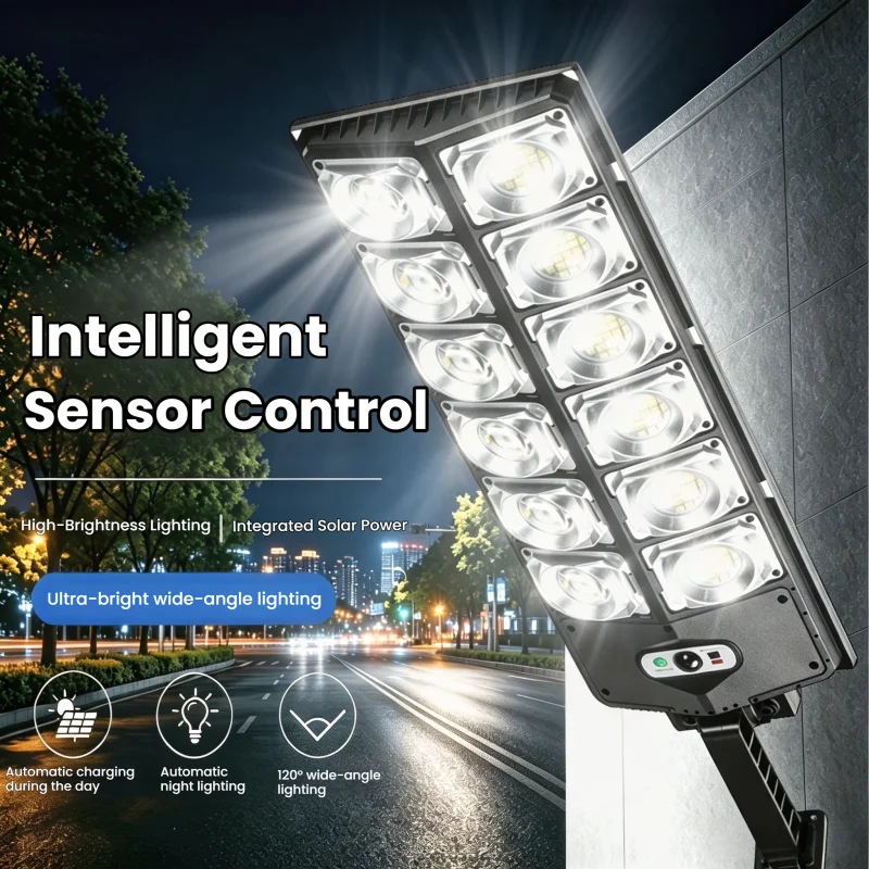 

Solar lamp outdoor waterproof strong light courtyard sensor LED automatic light human body sensor remote control integration