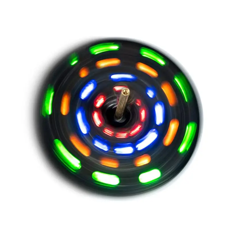 

LED Rotating Gyroscope DIY Kit Blinking Lights Circuit Board Soldering Practice Electronics Kit For Beginner Soldering Learning