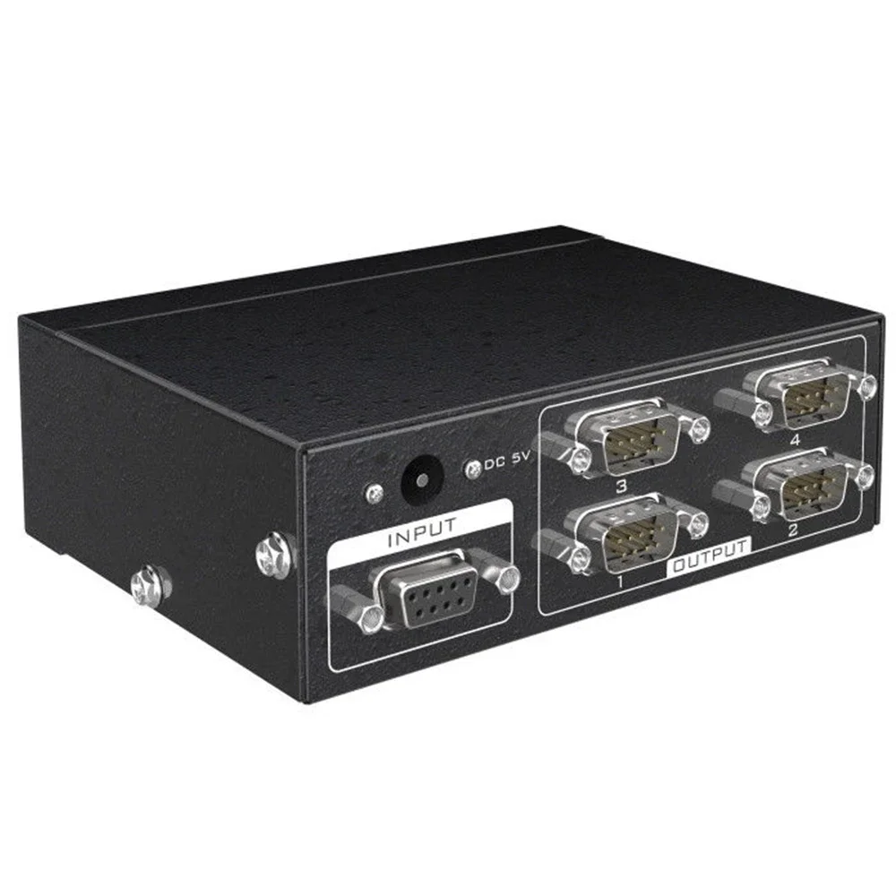 4 Port RS232 Splitter 1 in 4 out Expansion Box Bi-direction RS232 1x4 Switcher 4 in 1 out Transmissio Serial Adapter MT-RS104