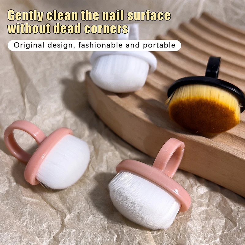 {MX} 5/10 szt. Mini Pędzelki Pierścieniowe do Paznokci, Środek do Usuwania Pyłu, Profesjonalne Miękkie Pędzelki do Manicure do Usuwania Lakieru Hybrydowego UV