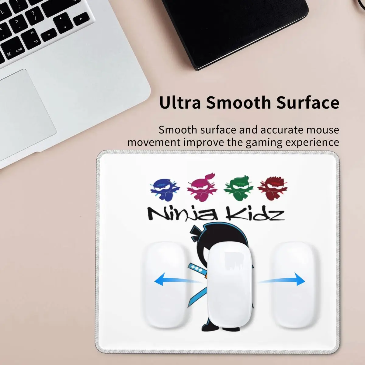 Ninja Kidz Tappetino per mouse Tastiera per computer Tappetino per mouse PC da gioco Tappetino per scrivania per laptop Accessori per ufficio Tappetini da tavolo