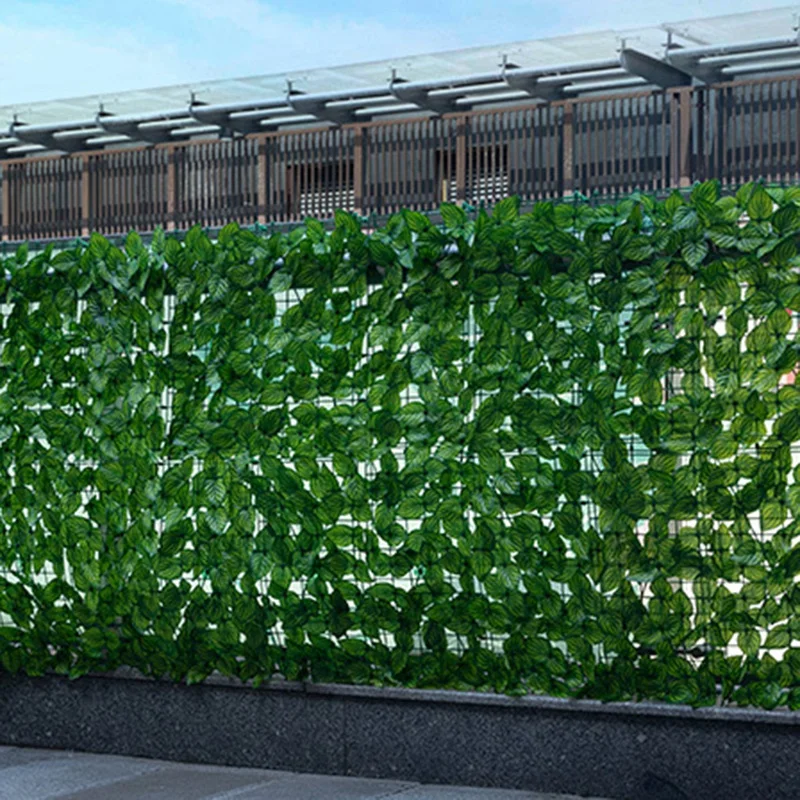 Artificial Privacy Fence Screen Faux Ivy Leaf Screening Hedge for Outdoor Indoor Decor Garden Backyard Patio Decoration