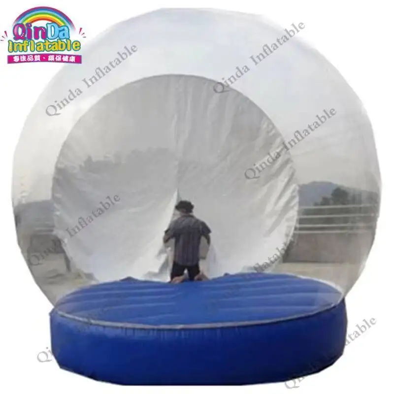 

r Inflatable Snow Globe Photo Booth,inflatable Human Size Snow Globe With 0.5m Bottom