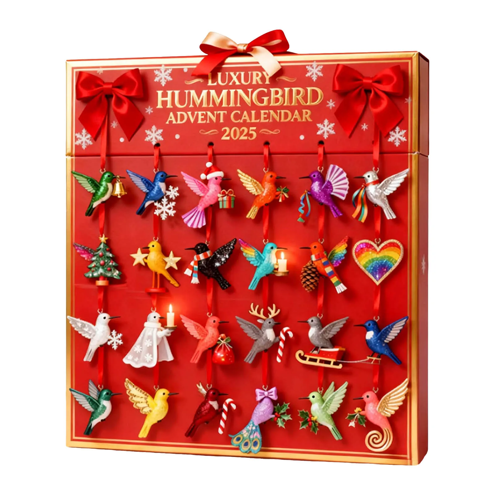 Kitchen Timer Kids Bird Advent Calendar Containing 24 Sub Customer Pendants Cooking Timers for Kitchen with Temperature Probe