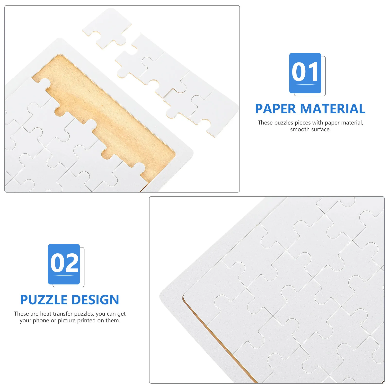 Drewniane puzzle do samodzielnego wykonania, do sublimacji, gra termotransferowa dla dzieci i dorosłych, kreatywna zabawa, element puzzle do sublimacji.