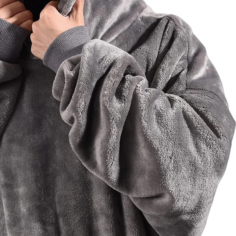 Wearable Blanket For Women Men Oversized Blanket Sweatshirt Super Soft Warm Comfortable Wearable Blanket Hoodie Dropshipping