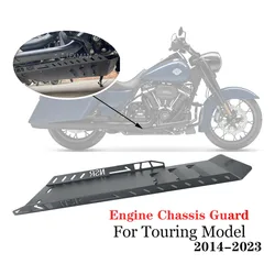 For Harley CVORoad Glide Road King Street Glide 2014-2023 Motorcycle Skid Plate Lower Engine Base Chassis Guard Protection Blac