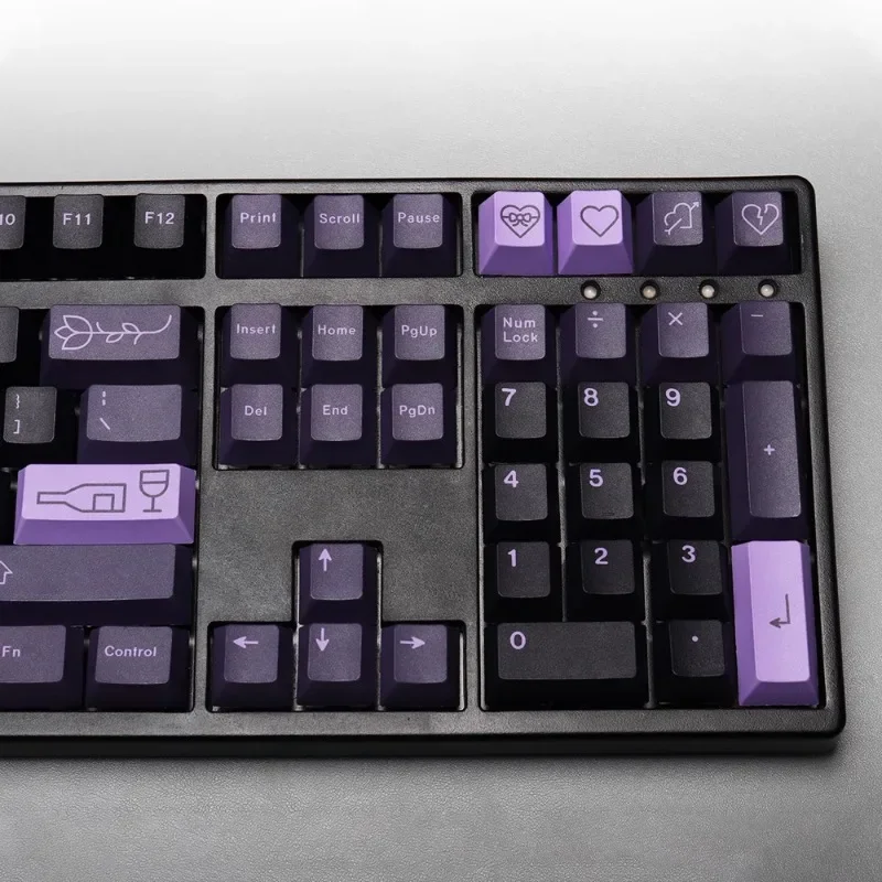 Erste Liebe Thema Tasten kappen pbt Sublimation 129 Tasten Englisch/Japanisch Kirsch kontur Tasten kappen mechanische Tastatur Zubehör Geschenk