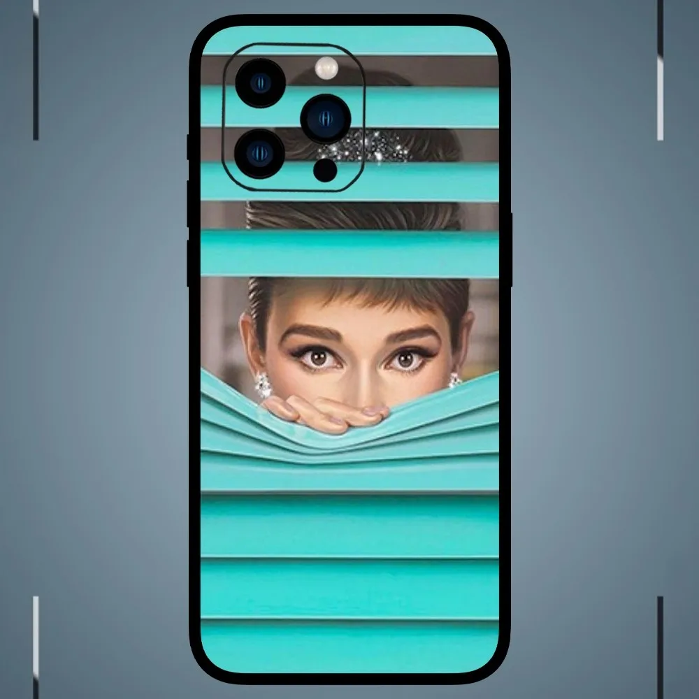 A-Audrey H-Hepburn B-Breakfast at Tiffany's Phone Case For iPhone 15 14 13 12 11 Pro Max mini XS XR X 8 Plus SE Cover