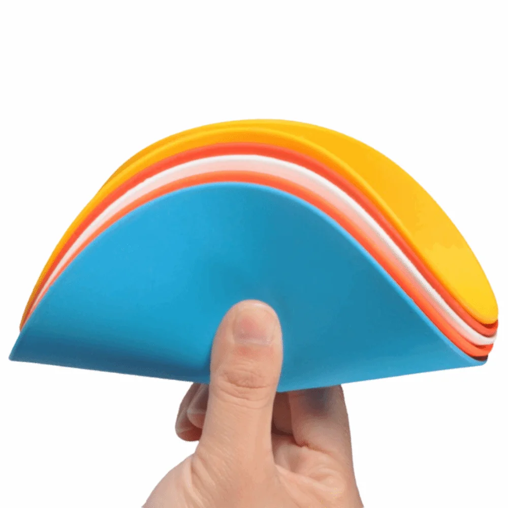 10pcs TPE Flat Marker Discs Round Center Hole Spot Markers Lightweight High Visibility Soccer Training Cones Agility Drills