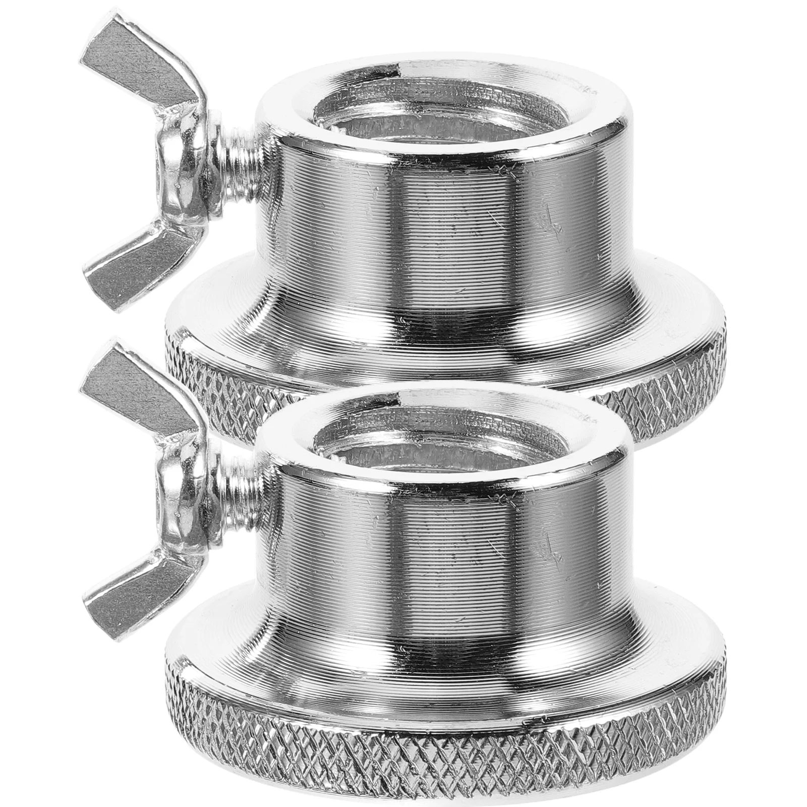 

2 PCS Rotating Hex Nuts Screw Iron Cap Household Multiple Barbell for Weight Lifting Shiny