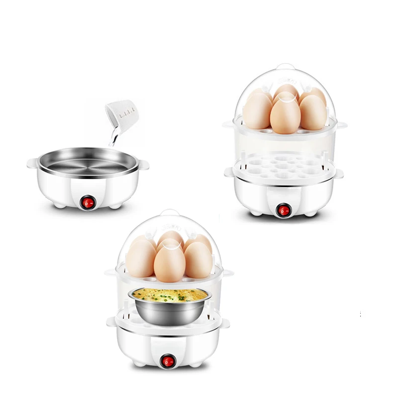 Egg cooker 220v egg steamer piastra riscaldante per uso domestico piccola macchina multifunzionale per la colazione all'uovo al vapore con crema pasticcera all'uovo