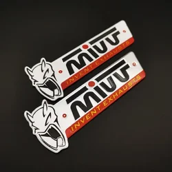 2PCS/Lot 3D Aluminium Heat-resistant Motorcycle Sticker Exhaust Pipe Decal For MIVV