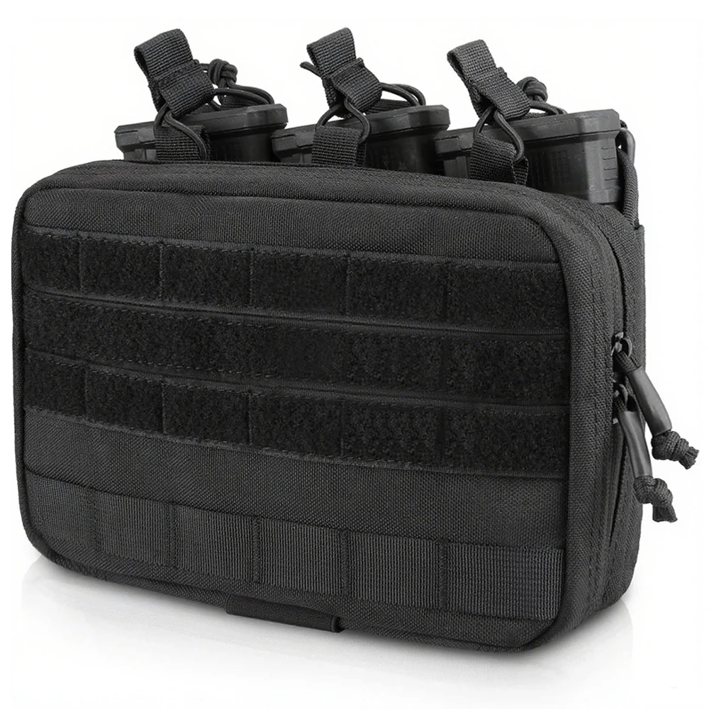 Pochette pour magazines tactiques, sac Triple Mag, pochette d'administration Molle, pochette pour outils utilitaires, sac de rangement médical EMT, support magnétique pour M4 M16