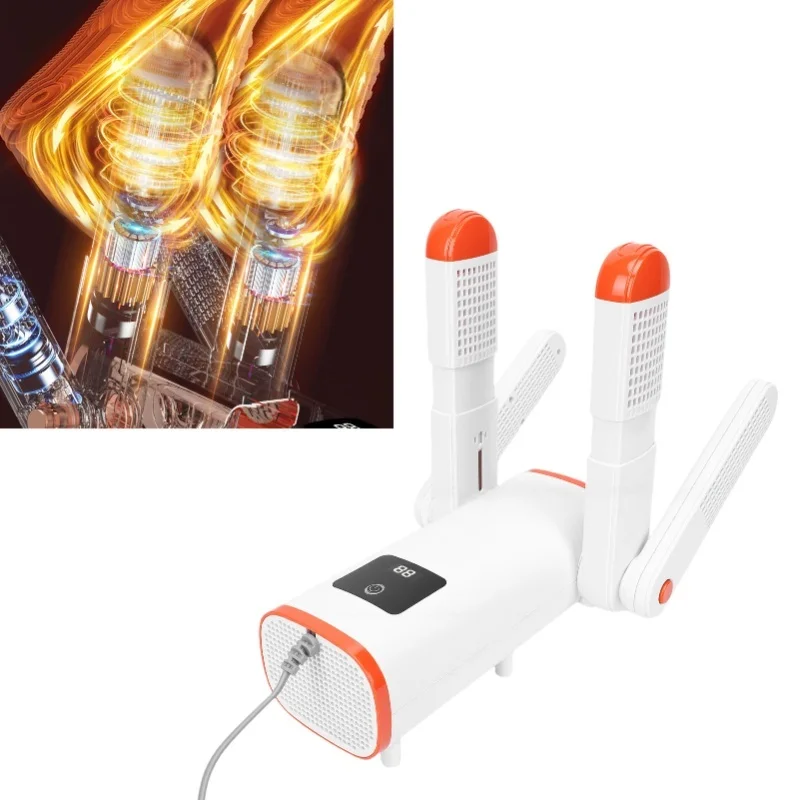 Foldable Shoe Dryer Plastic Portable Automatic Work Boots Dryer Shoe Warmer For Home Travel Sneakers Gloves US Plug 110V