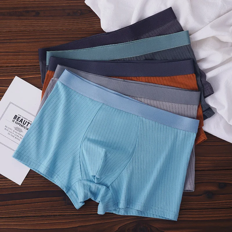 

4 шт./лот, мужские трусы, хлопковые шорты-боксеры, мужское нижнее белье, мужские боксеры, сексуальные U-образные выпуклые мужские трусы, бесшовные трусы больших размеров