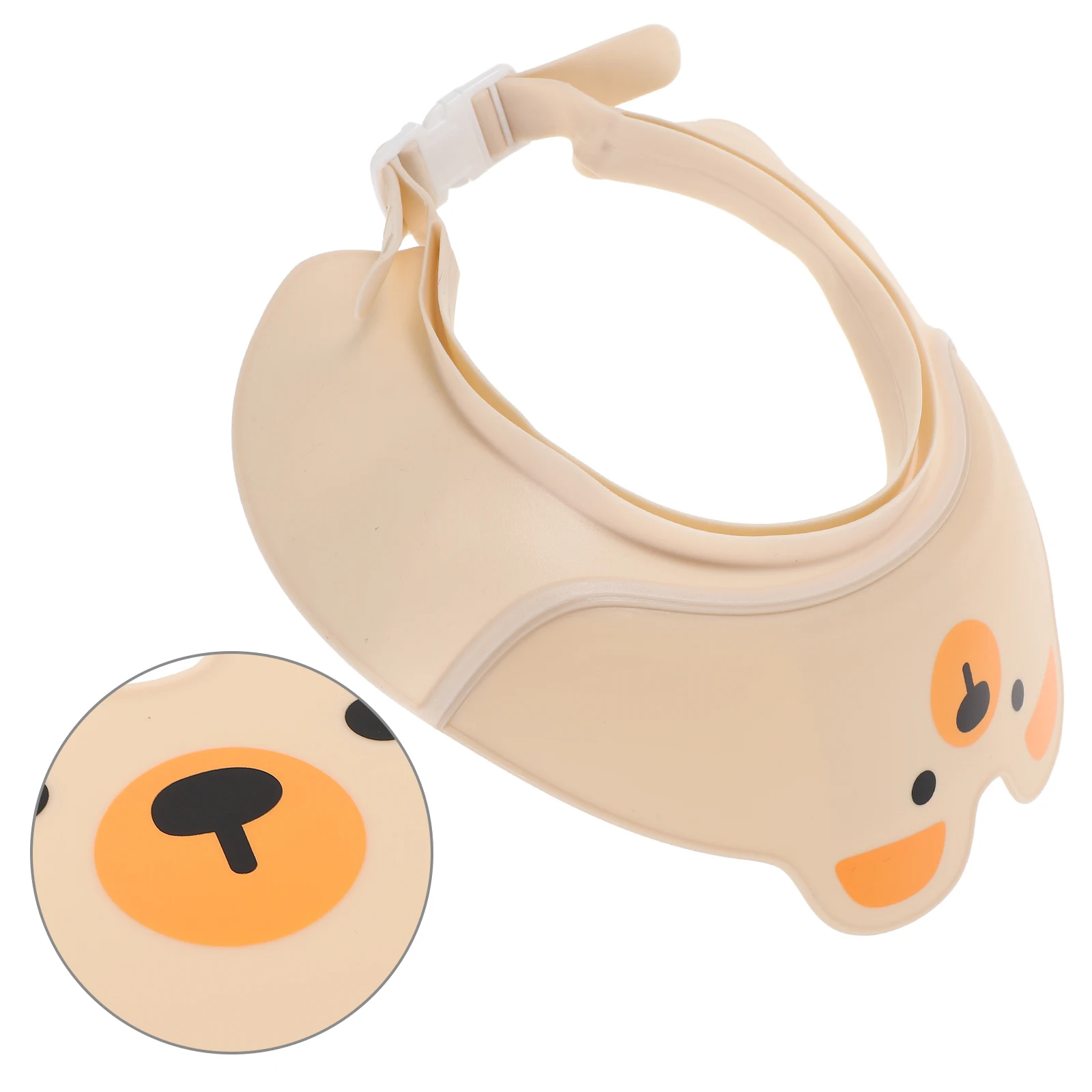 

Waterproof Baby Shower Bathing Hat Kids Adjustable 45Cm Ear Protection Cartoon Design Hair Washing Shield Bath Visor Toddler