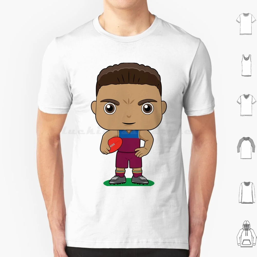 Brisbane Lions Footy Player Mascot T Shirt Big Size 100% Cotton Afl Afl Player Aussie Rules Football Australian Football Footy