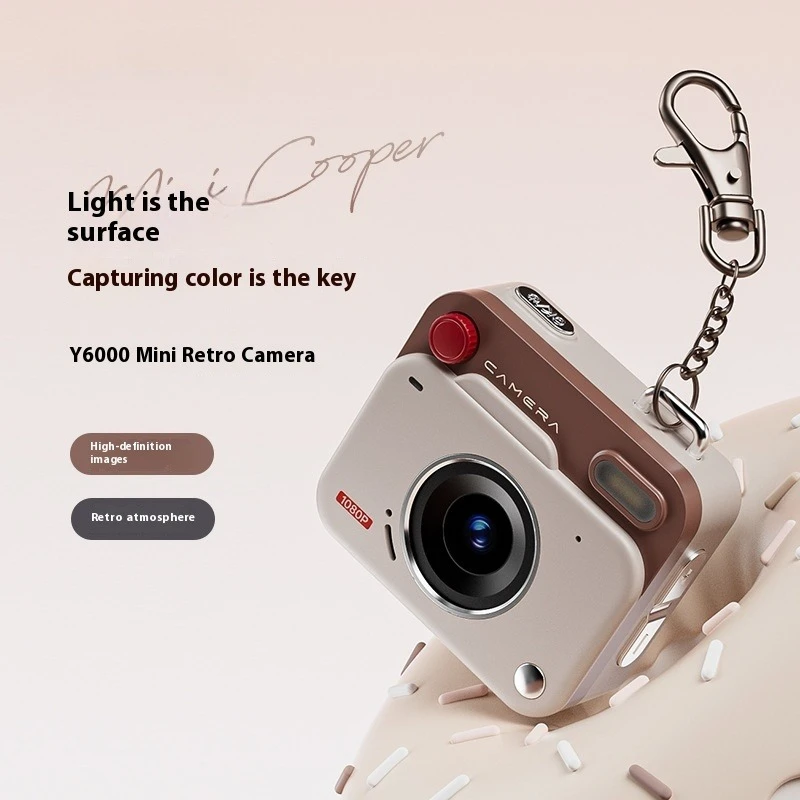 

2025 New Thumb Pocket CCD Digital Camera HD Retro Mini Camera Portable Keychain Camera Outdoor Travel Photo Recorder Gift