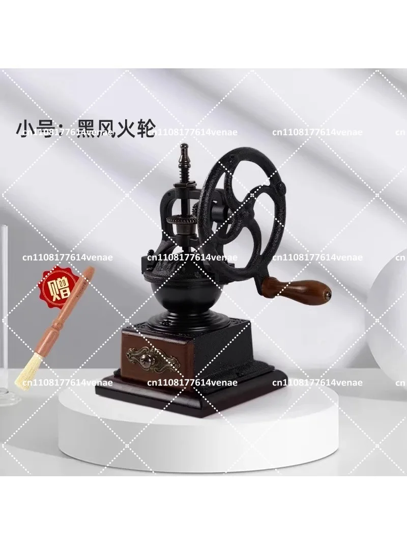 

Retro Hand Crank Coffee Grinder, Manual Coffee Bean Mill for Home, Small Portable Bean Grinder
