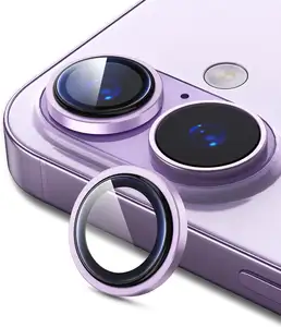 Bilashmart Aluminium Alloy Protector iPhone 17 Camera Lens Protector iPhone17 HD Tempered Glass Cover Metal Lens Screen Protective Ring