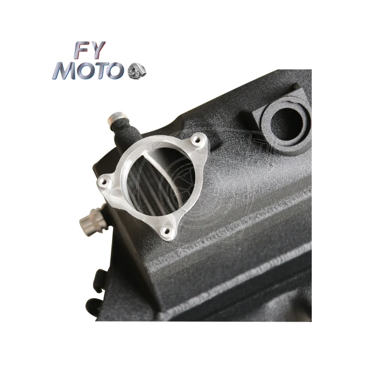 الألومنيوم CNC الخام الأسود مدخل المنوع تهمة برودة لسيارات BMW X3M X4M F97 F98 3.0T S58 2019 + #5