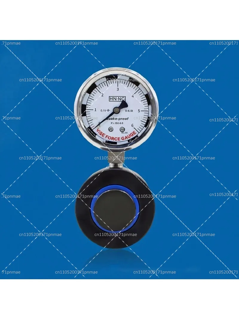 Hydraulic Vise Pressure Gauge Clamping Force Measuring Instrument for Bench Vise 0-6T