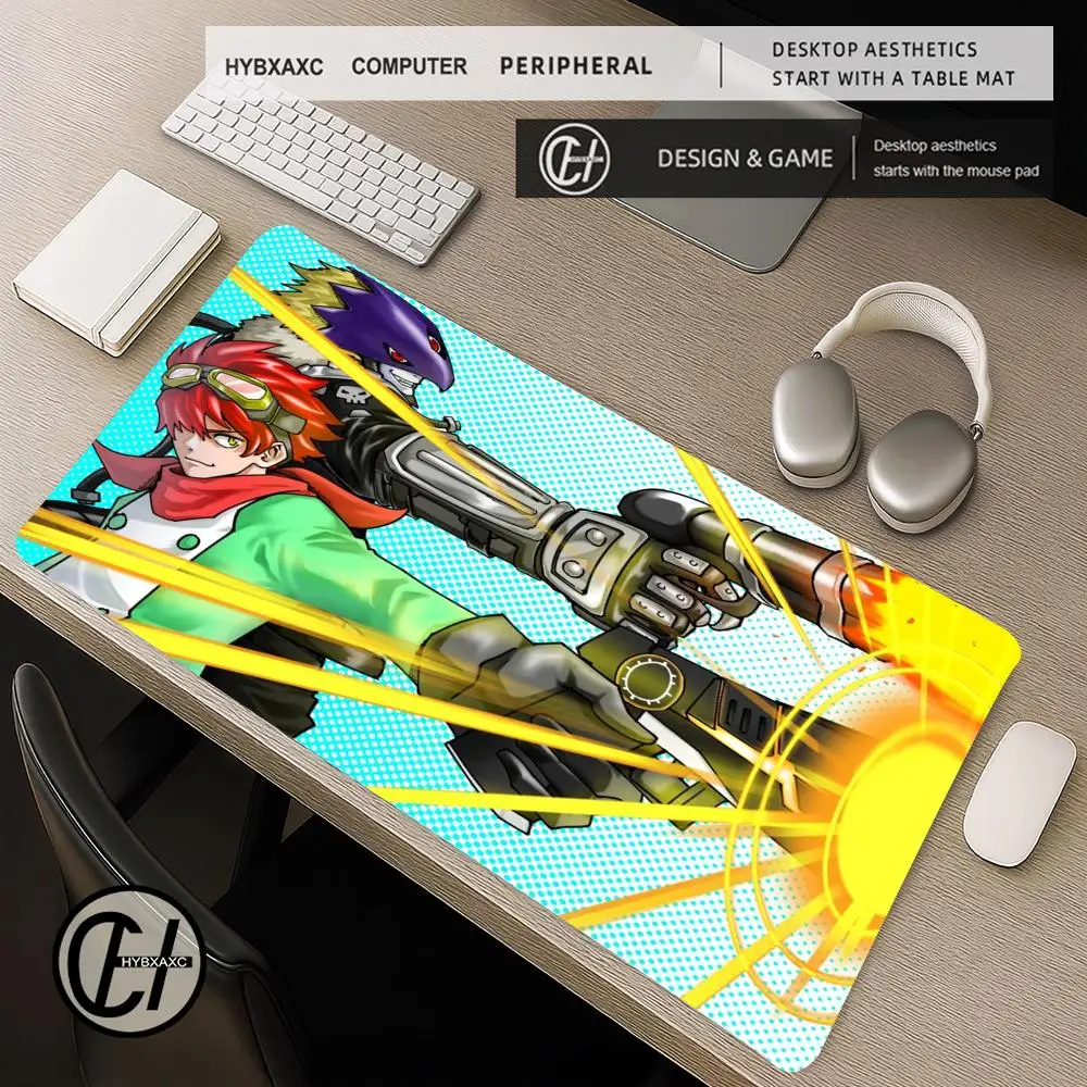 Mousepad Gaming Digimon Story Time Stranger Office Laptop Accessories Desk Pad Large for Computer Non-slip HD Printing Mouse Pad