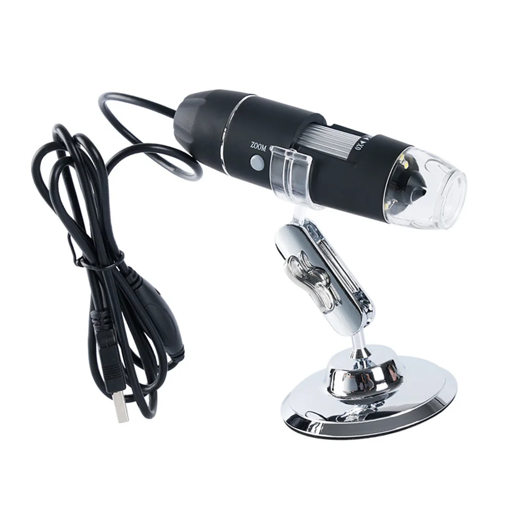 

USB Digital Microscope Electron Magnifier High Resolution Clear Image Adjustable LED Compatible WIN 7 8 10 Built
