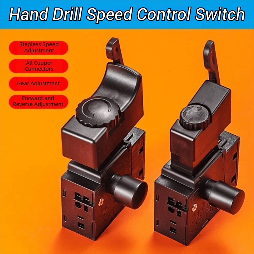 Lock On Function Electric Drill Speed Controller Switch Reversible Operation Plastic Power Tool Switch Miniature