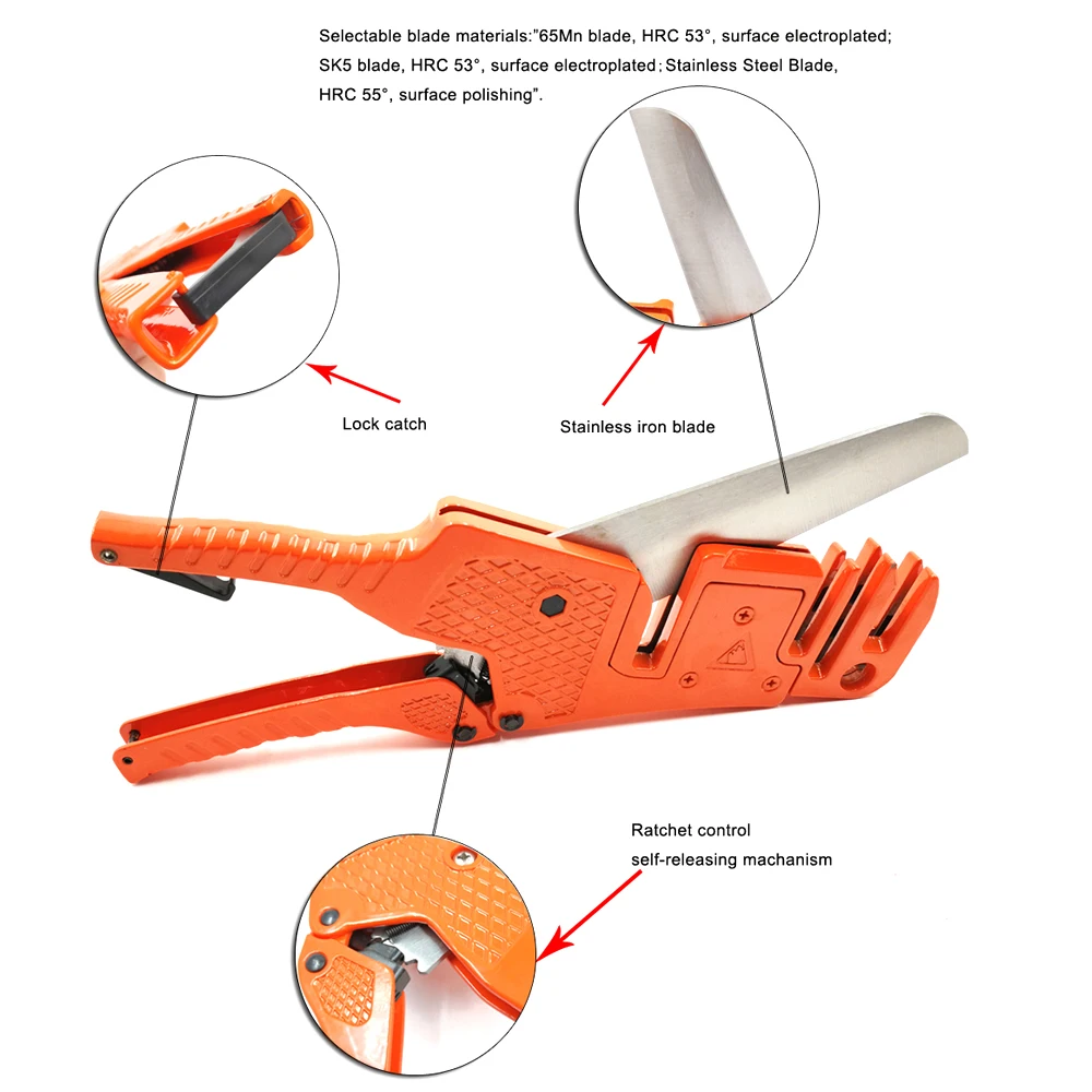 PC-323 Wiring Duct Cutter apply to cut PVC ,PPR,PE ,EXP pipe and other aluminium plastic pipe