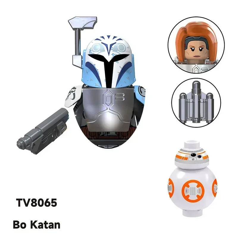 Star Wars Han Solo Darth Maul Palpatine Clone Troopers 50th, resimen Mini mainan figur Robot rakitan batu bata hadiah boneka