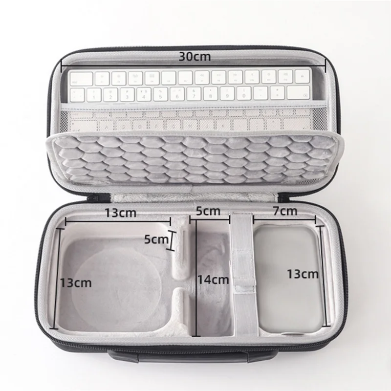 ABMF-чехол для переноски с ручкой для путешествий для Mac Mini M4, специальная противоударная сумка для хранения большой емкости, портативный органайзер