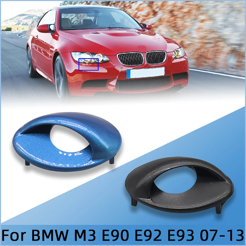 

Auto Front Bumper Headlight Washer Nozzle Cover For BMW M Series M3 E90 E92 E93 Trim Shell Cap Painted #51110433100 51110433101