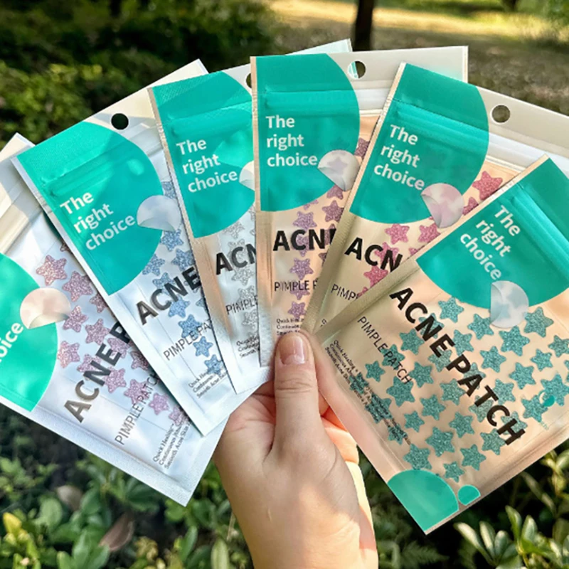 40pcs Pimple Patches Colorful Star-Shaped PE Pimple Patches For Ance Cute And Invisible Pimple Cover Stickers for Pimple Removal