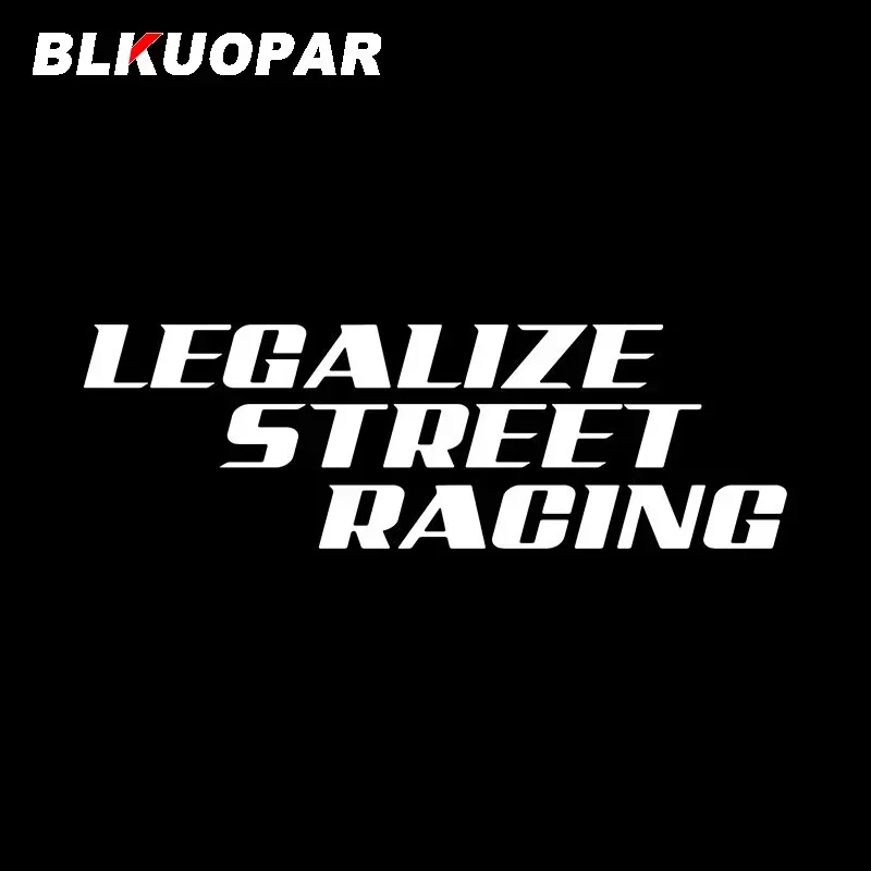 BLKUOPAR Legalize Stiker Mobil Balap Jalanan Laser Tahan Air Anti Gores Grafis Kreatif Aksesori Mobil Motor Vinil