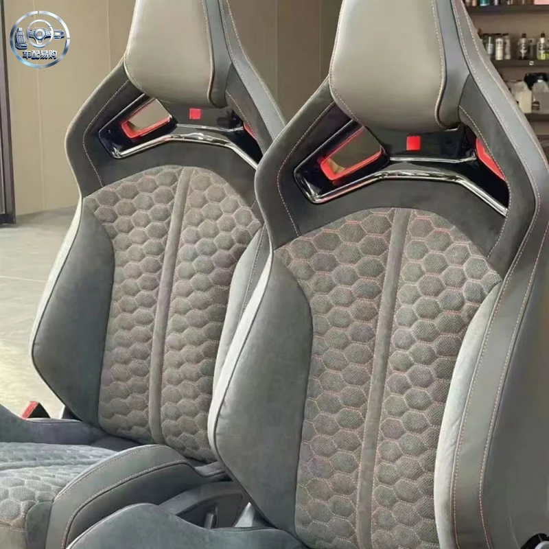 Car Interior Accessories Luxury Customized Leather Cover Bucket Racing Sports Seats for A3 A4 A5 A6 A7 A8 RS Upgrade