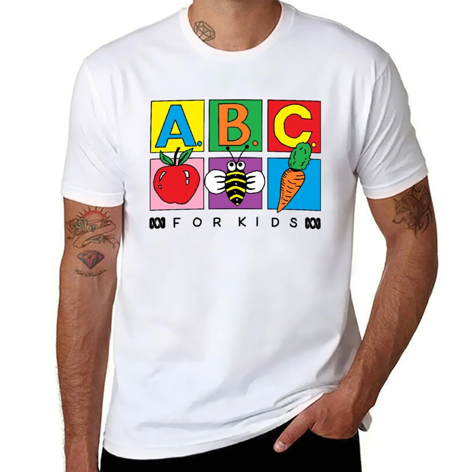 

T-Shirt for graphic shirt funny t shirts t man for man Kids ABC Logo For