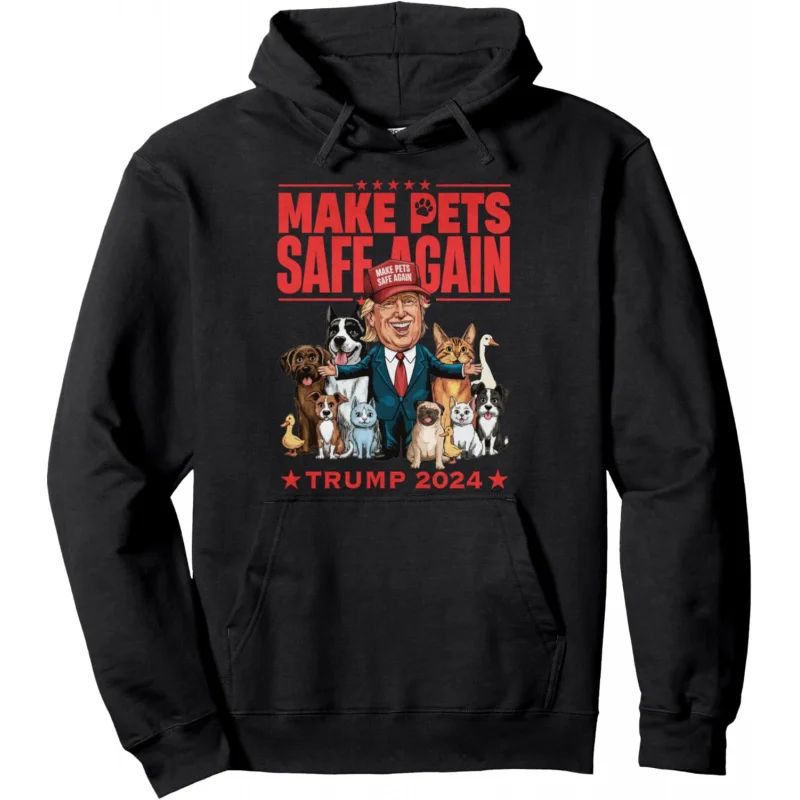 

Make Pets Safe Again Trump 2024 Save Our Pets Pullover Hoodie